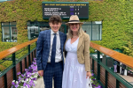 Laura and her son at Wimbledon